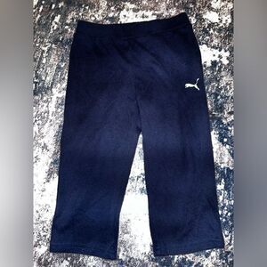 Puma Kids Dark Blue Joggers with Logo